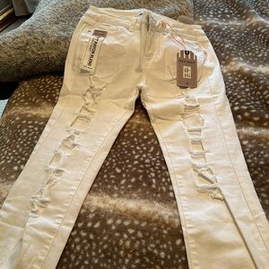 White NWT WAX Jeans from Los Angeles